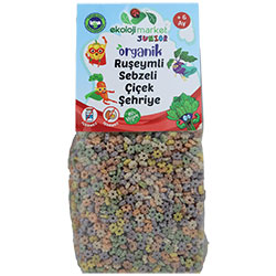 Ekoloji Market Junior Organik Ruşeymli Sebzeli Çiçek Şehriye 250g