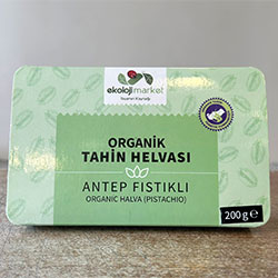 Ekoloji Market Organik Tahin Helvası  Antep Fıstıklı  200g