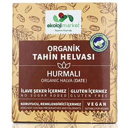 Ekoloji Market Organik Tahin Helvası  Hurmalı  250g