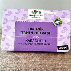 Ekoloji Market Organic Tahini Halva (Black Mulberry) 200g