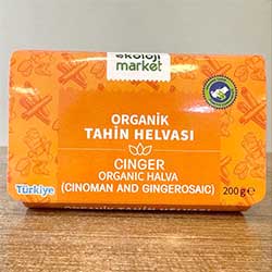 Ekoloji Market Organic Tahini Halva  Cinnamon & Ginger  200g