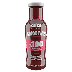 Elite Organik Kırmızı Smoothie  Çilek  Domates  Elma  Pancar  Siyah Havuç  Böğürtlen  250ml	