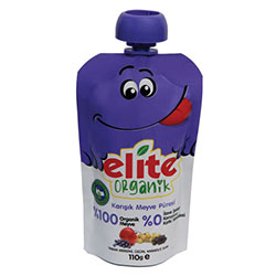 Elite Naturel Organic Fruit Puree (Cranberry, Grape, Black Mulberry, Apple) 110g