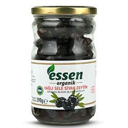 Essen Organik Süper Sele İri Siyah Zeytin 390g