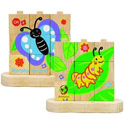 EverEarth Ecologic Stacking Puzzle From Caterpillar to Butterfly