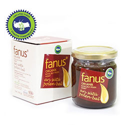 Fanus Organik Arısütü + Polen + Bal Karışımı 240gr