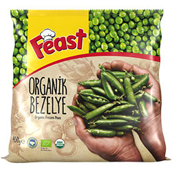 Feast Organic Frozen Peas 450g