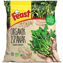 Feast Organic Frozen Spinach 450g