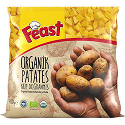 Feast Organic Potato Diced Cube 450g