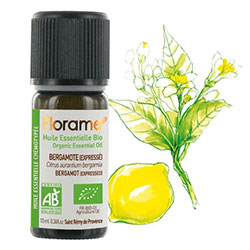 Florame Organic Expressed Bergamot  Citrus aurantium bergamia  Essential Oil 10ml