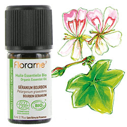 Florame Organic Bourbon Geranium (Pelargonium graveolens) Essential Oil 5ml