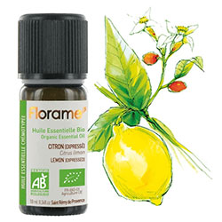 Florame Organic Lemon  Citrus Limonum  Essential Oil 10ml