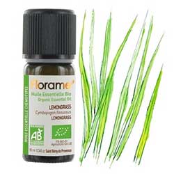 Florame Organic Lemongrass Essential Oil  Cymbopogon Flexuosus  10ml