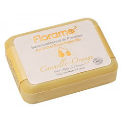 Florame Organic Traditional Soap  Cinnamon & Orangei  100g