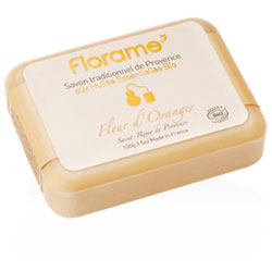 Florame Organic Traditional Soap  Orange  100g