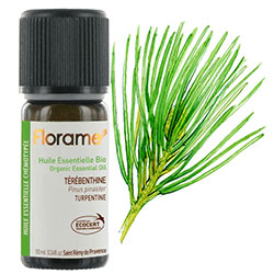 Florame Organic Turpentine  Pinus Pinaster  Essential Oil 10ml