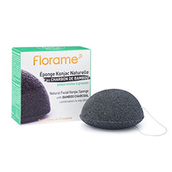 Florame Natural Facial Konjac Sponge with Bamboo Charcoal