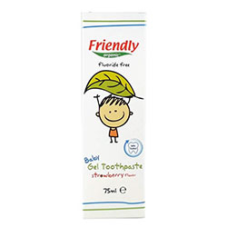 Friendly Organic Toothpaste Gel For Baby  Strawberry  75ml