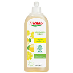 Friendly Organic Dishwashing Liquid (Lemon Oil) 500ml