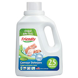 Friendly Organic Hassas Ciltler İçin Çamaşır Deterjanı Kokusuz 739ml  25 yıkama 