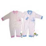 Fair Baby Bamboo Jumpsuit  White-Pink 