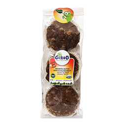 Gekoo Organic Muffin With Walnut & Carob 200g