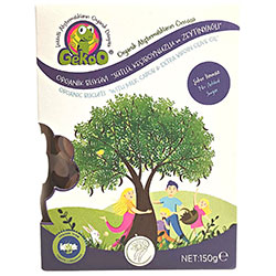 Gekoo Organic Biscuit With Milk & Carob 150g