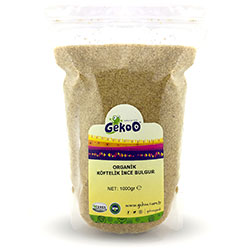 Gekoo Organik Köftelik Bulgur 1Kg