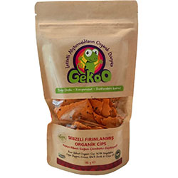 Gekoo Organik Sebzeli Fırınlanmış Cips  Kapya Biber & Çörekotu & Zeytinyağı  115g