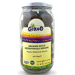 Gekoo Organic Biscuit With Milk & Carob 350g