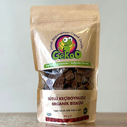 Gekoo Organic Biscuit With Milk & Carob 150g