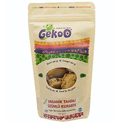 Gekoo Organic Sesame Paste & Grape Cookie (Vegan) 150g