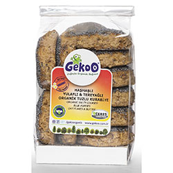 Gekoo Organic Salty Cookie With Poppy & Oat & Butter 150g