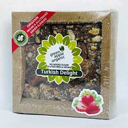 Green Apple Organic Turkish Delight (Strawberry & Almond) 110g