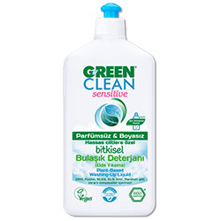 U Green Clean Organik Sensitive Elde Bulaşık Yıkama Deterjanı  Parfümsüz  500ml