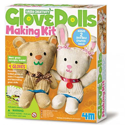 4M Green Creativity Eldiven Bebek  Glove Dolls Making Kit 