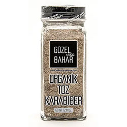 GÜZEL GIDA Organic Black Pepper Powder 60g