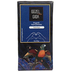 GÜZEL GIDA Organic Acai & Sour Cherry Raw Chocolate (70% Cacao, Gluten-free) 85gr