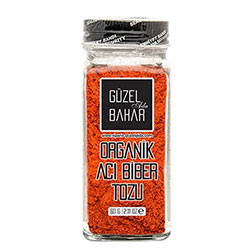 GÜZEL GIDA Organik Acı Kırmızı Toz Biber 60g