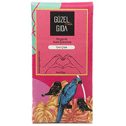 GÜZEL GIDA Organic Chili & Strawberry Raw Chocolate (70% Cacao, Gluten-free) 85gr