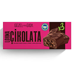 Güzel Gıda Organic Double Cocoa & Hazelnut Chocolate Bar 35g