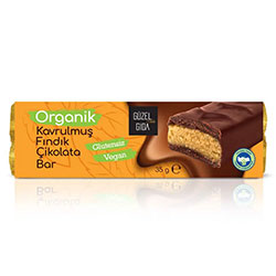 Güzel Gıda Organic Roasted Hazelnut Chocolate Bar 35g