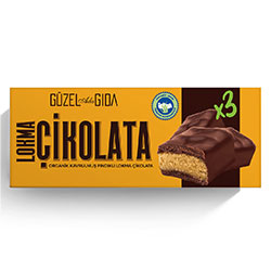 GÜZEL GIDA Organik Kavrulmuş Fındıklı Lokma Çikolata 35g