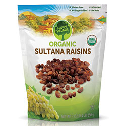 Happy Village Organic Sun Dried Grapes 175 g