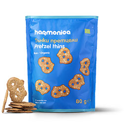 Harmonica Organic Pretzel Thins 80g