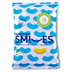 Harmonica Organik SMILES Cips  Pirinç  Nohut ve Deniz Tuzu  50g