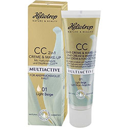 Heliotrop Organic Multiactive CC 2in1 Cream & Make-up (01 Light Beige)