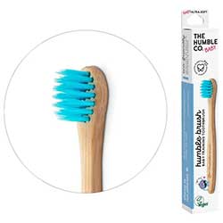 Humble Brush Bamboo Toothbrush (Baby, Ultra Soft, Blue)