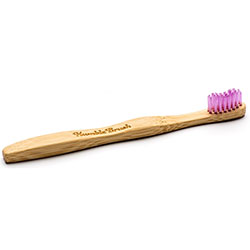 Humble Brush Bamboo Toothbrush (Child, Ultra Soft, Purple)