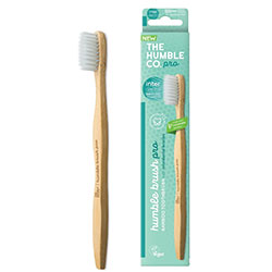 Humble Brush Pro Bamboo Toothbrush  0 01mm  White 